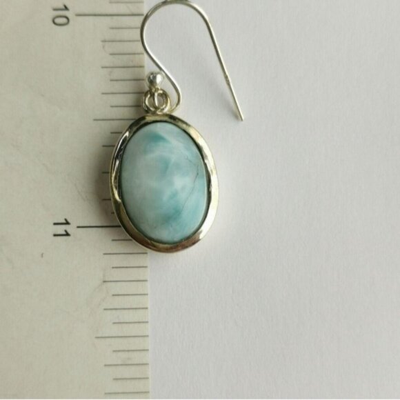 Larimar earrings in Sterling Silver 🆕 - Picture 7 of 8